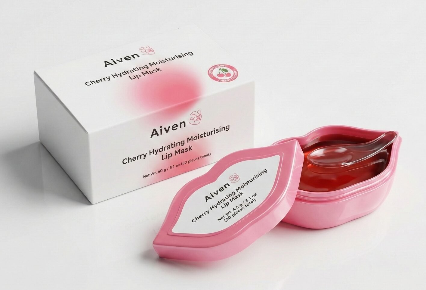 Aiven Cherry Kiss Lip Mask jar